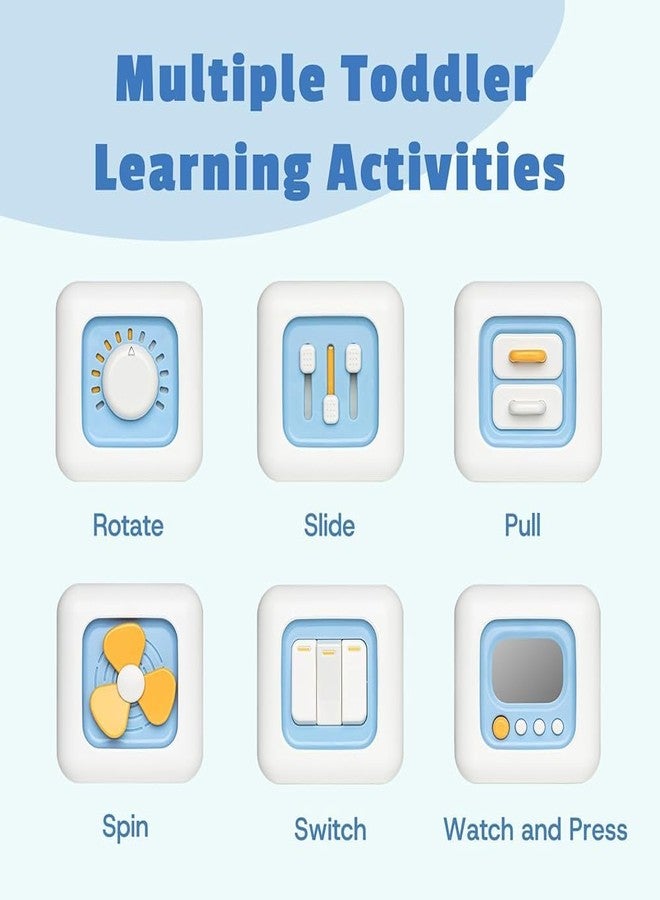 BLINE Montessori Busy Cube for Toddlers 1-3,Car Travel Toys Busy Board Activity Cube (Pack of 1) - Image 2